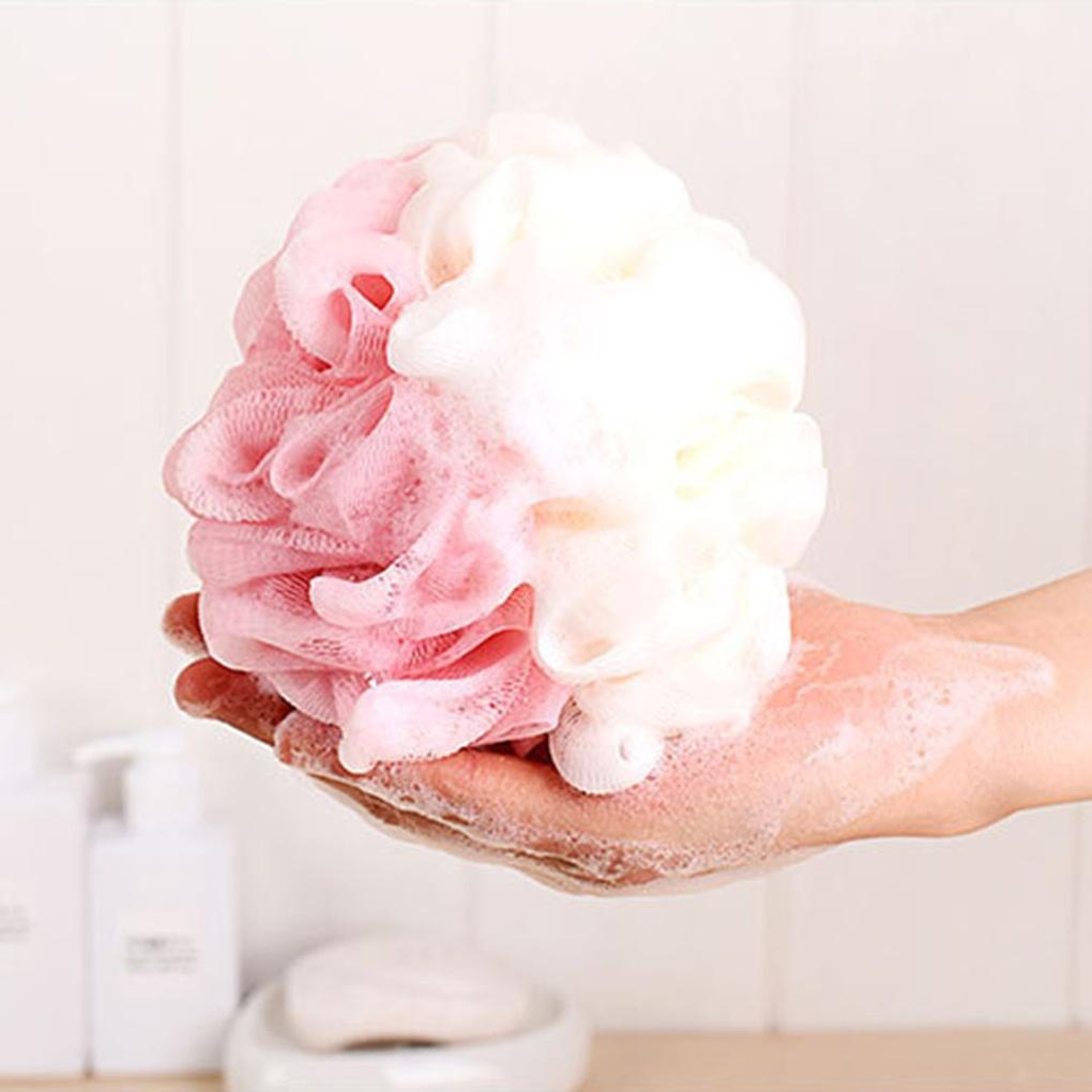 Kroppsbubbla Duschboll (Rosa beige) Badbubbla Duschhandduk
