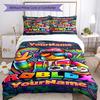 Roblox 167 Customize Your Name Bedding Set Breathable Duvet Cover with Pillowcases Home Decoration Birthday Gift