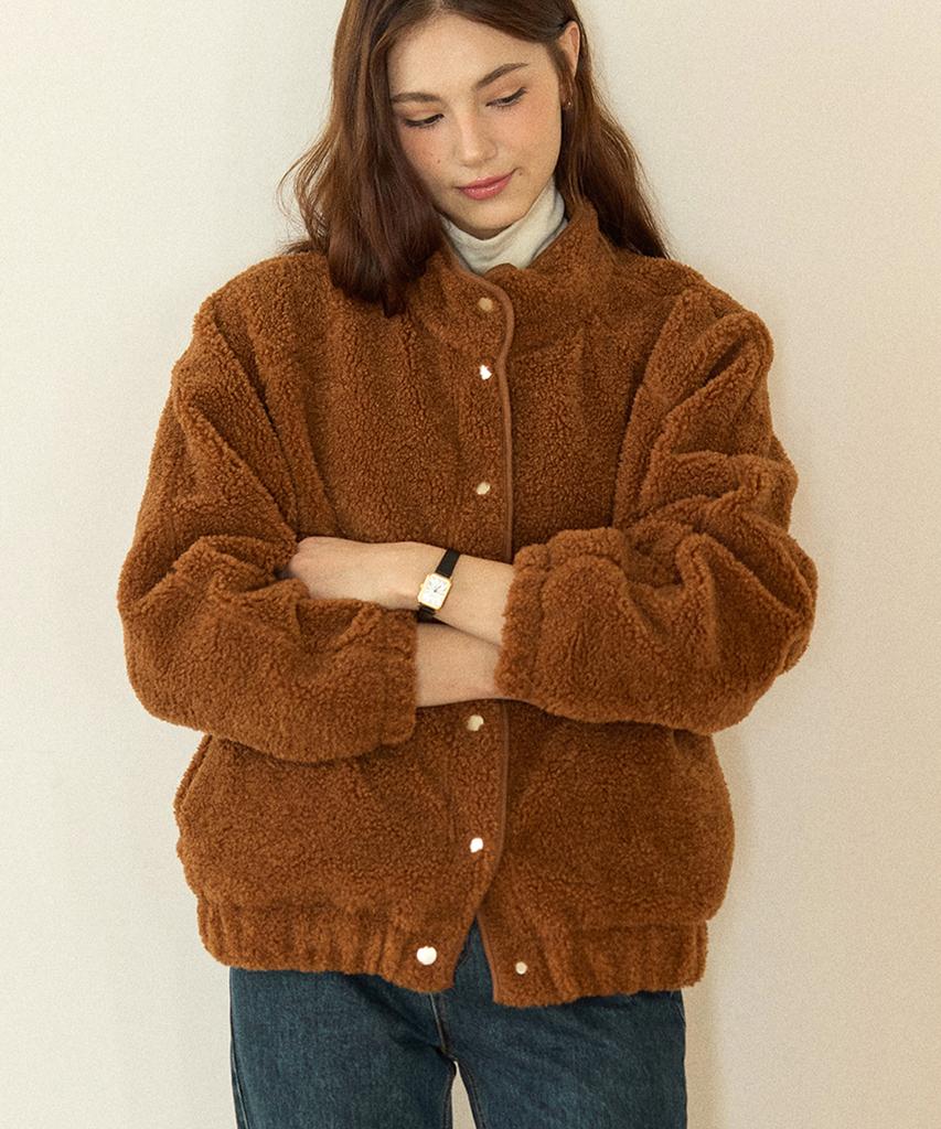 Ourhope Shearling Comfy Fleece Jacket - Brown