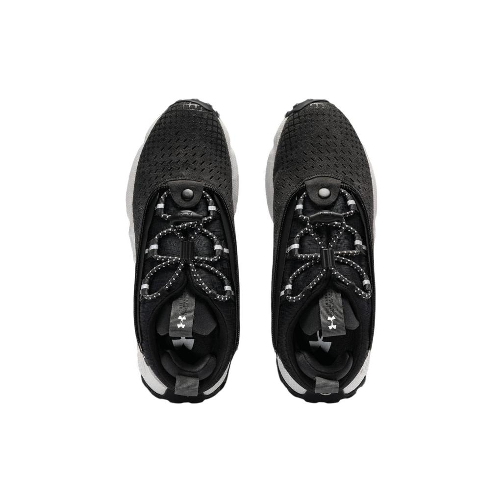 Under Armour HOVR Summit Fat Tire Delta Running Shoes Black White Men 3024921-104