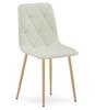 LIBRA chair - beige fabric / wood-colored legs x 2
