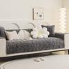 Premium Rabbit Plush Sofa Cushion Autumn And Winter New  Light Luxury Universal Leather Sofa Cover Special Cover Towel