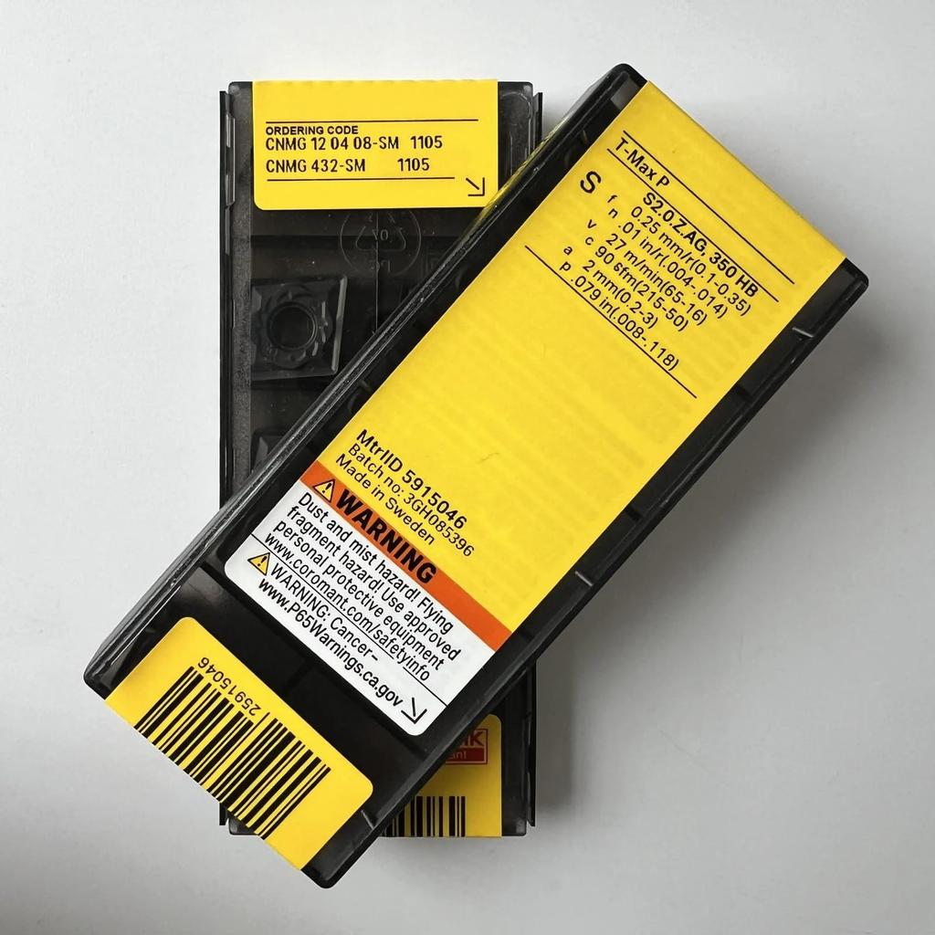 Original Sandvik / CNMG120408-SM 1105 /CNC Lathe Carbide Blade Tool 10 Pcs