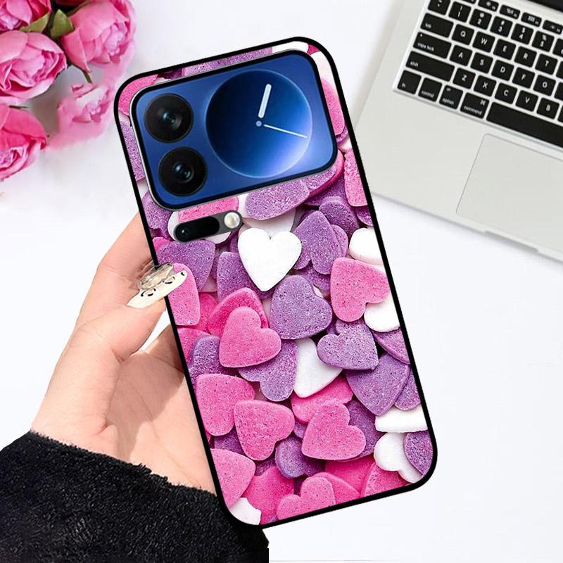 Silikonhülle für Xiaomi 17Pro/17 Pro Max Stoßfeste Handy-Rückseite Niedliche Bemalte Fundas für Xiaomi17 Pro Max Weiche TPU-Schale