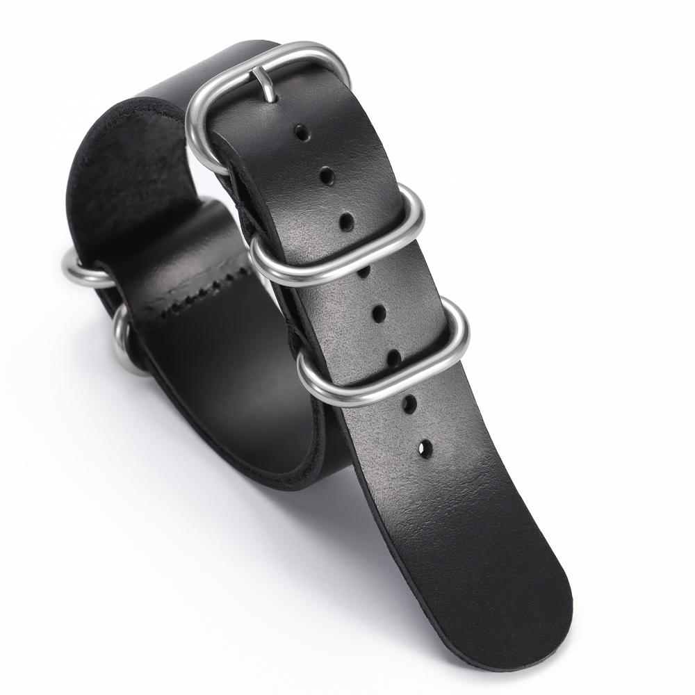 18mm 20mm 22mm Vintage Echtes Leder Uhrenarmbänder Rindsleder Uhrenarmband für Herren Damen Uhrenverstellung Ersatzzubehör