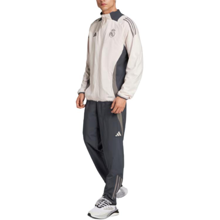 adidas Real MadridTiro 24 Competition Presentation Track Top Jackets & Coats Men's Light Purple/Gray/Charcoal Gray IT5117