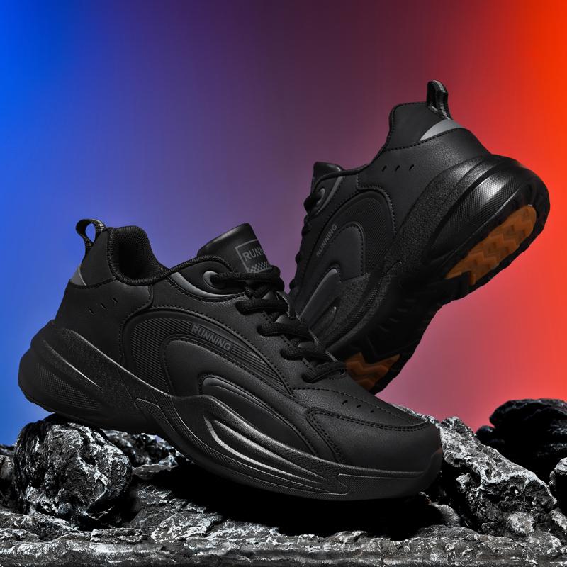 Herren Sport Laufschuhe, Outdoor Walking Weiche Freizeit Sportschuhe, Modische Designer Leder Sportschuhe, Tennis Herrenschuhe