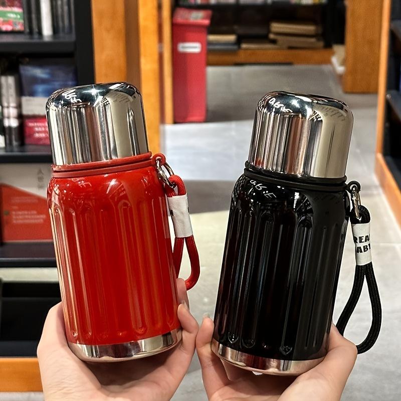 450ml Celebrity Insulated Bottle with High Aesthetic Value 316 Inner Container Handle Thermos Bottle Cold Coffee Tea Cup