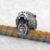 Viking Bear/Wolf Head Warrior Men's Ring Creative Hip-hop Rock Retro Locomotive Punk Domineering Birthday Gift Jewelry