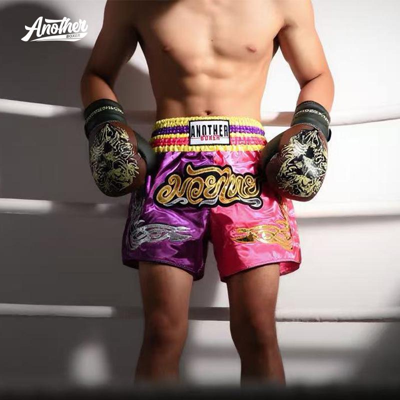 Boxing & Muay Thai Fight Shorts: Spliced Design for Men & Women