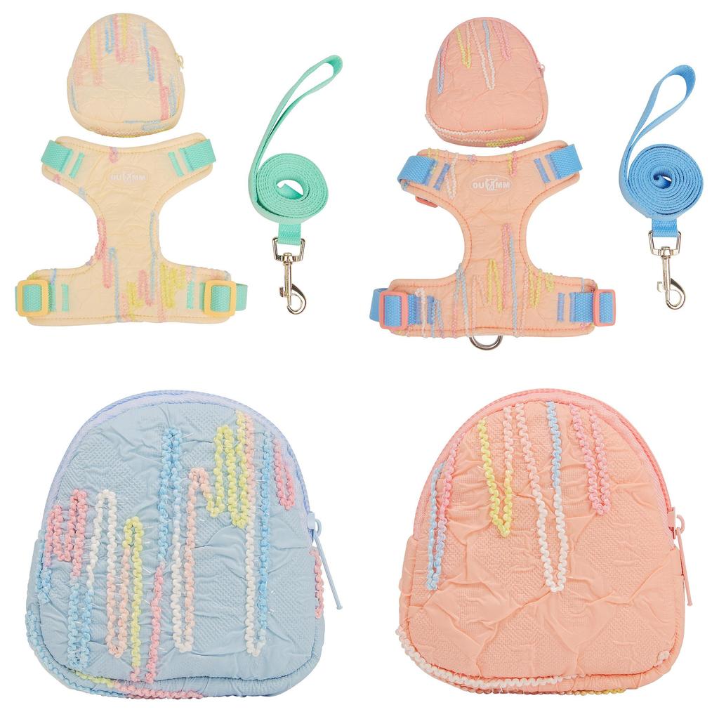Pet Harness With Leash And Storage Bag For Small Dogs And Puppies