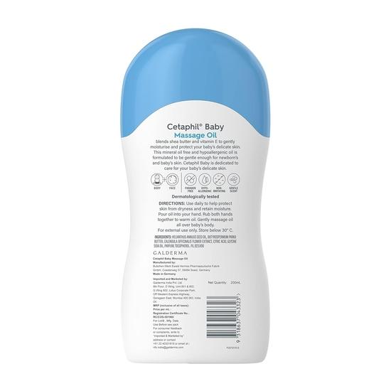 Cetaphil Baby Massage Oil (200Ml) - Pack of 2, Multicolor