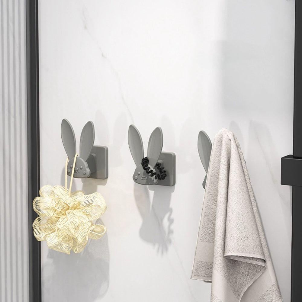 Wall Mounted Slipper Storage Hook Plastic Towel Hook Cute Slipper Storage Rack Home