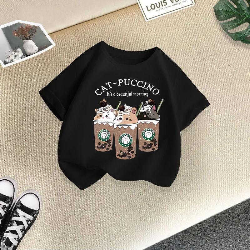 Kid T Shirt Printed Children T-shirt Kids 100% Cotton Clothes Tops 2-13Y Loose-fit Casual Crew Neck Short-sleeve T-shirt