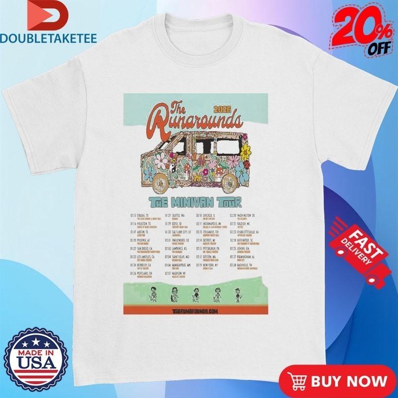 The Runarounds The Minivan Tour 2026 Dates WHite Shirts S-5XL HL864 M