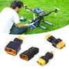 T Plug To XT60 Adapter For Remote Models Quick Connection High Current Durability Rubber Metal Construction