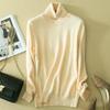 Womens Pure Cashmere Wool High Neck Knit Sweater Pullover Autumn Winter Ladies Turtleneck Pull Femme Warm Soft Casual