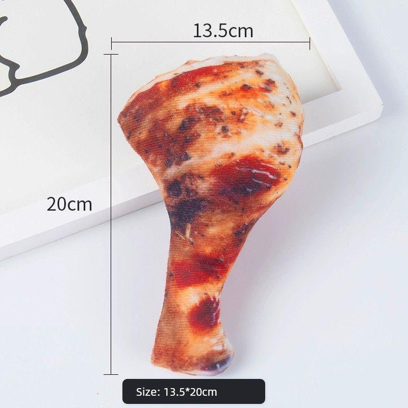 

Игрушка для моляров для собак Кость Мяч Щенок Устойчивый к укусам Тедди Корги Снятие духоты Маленькие и средние собаки Собака Жевать Товары для питомцев Stuffed chicken leg(Second half price)