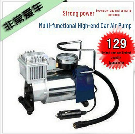 

220V Dual-Cylinder Electric Air Pump for Car Tires, Basketballs, Air Columns, and Swimming Rings