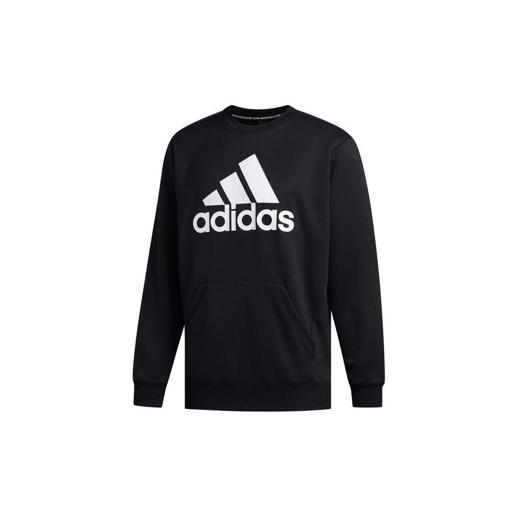 adidas Sweatshirts Men's Black Crew Neck Moderate Regular FM5341-