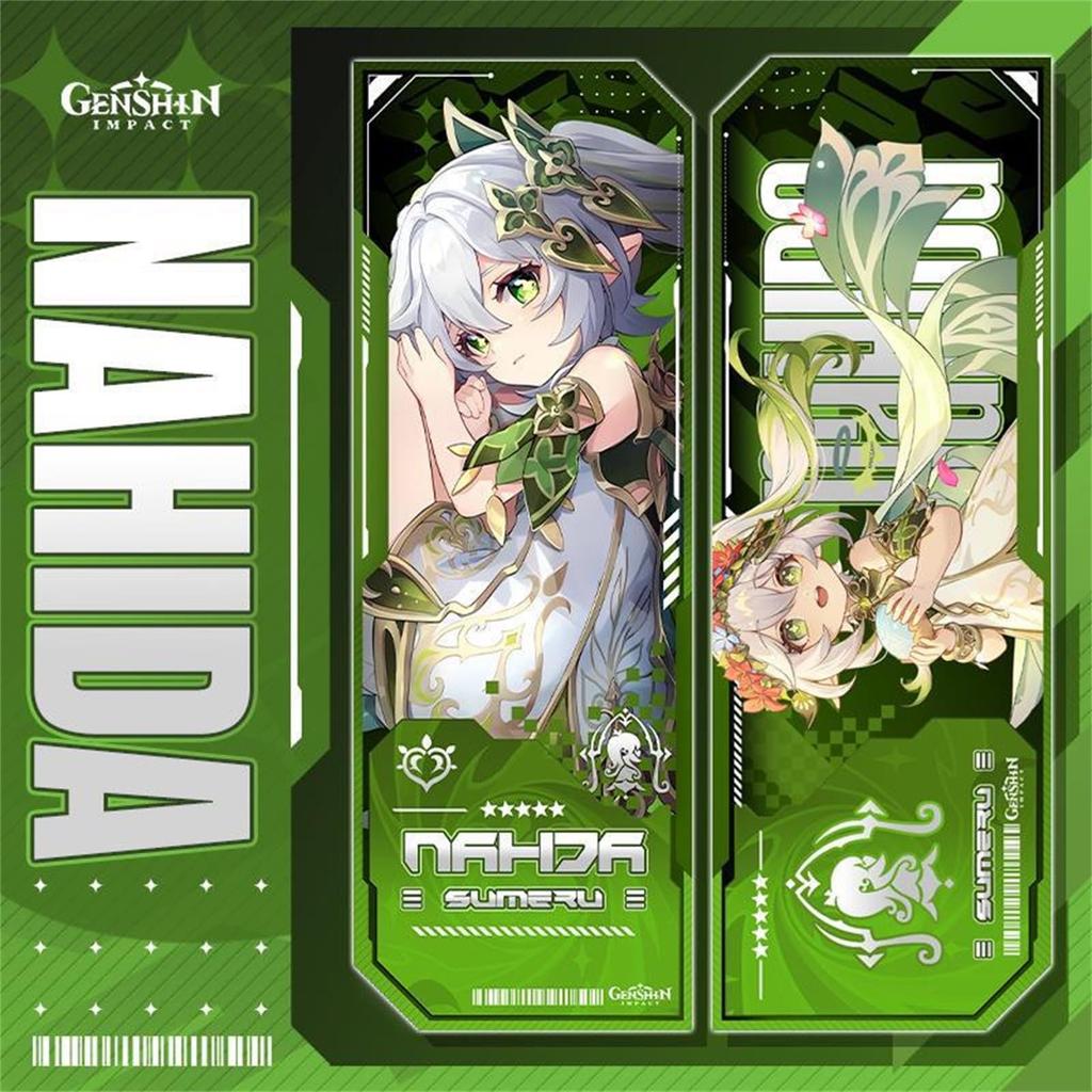 DIROLVON Genshin Impact Freena Goods Water God Lucky Bag Set Badge Acrylic Stand Wall Hanging Birthday Present Gift (Nahida)