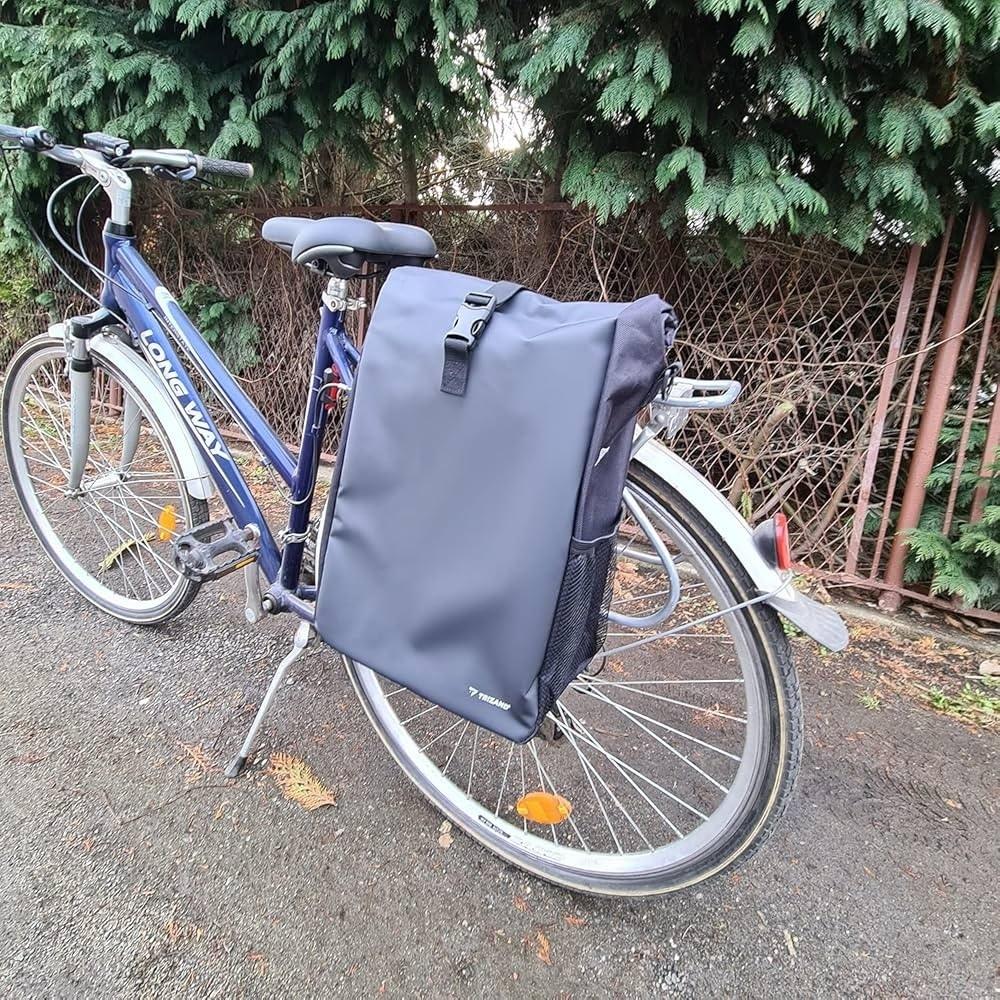 Elegancka sakwa rowerowa na bagażnik 15-20l - wodoodporna i pojemna