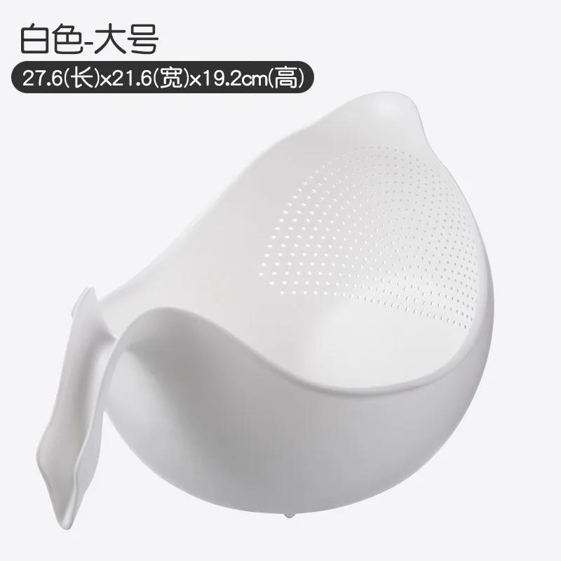 Kitchen Drain Basket Bowl Rice Washing Filter Strainer Basket Sieve Drainer Vegetable Friut Cleaning Gadget Kitchen Accessories