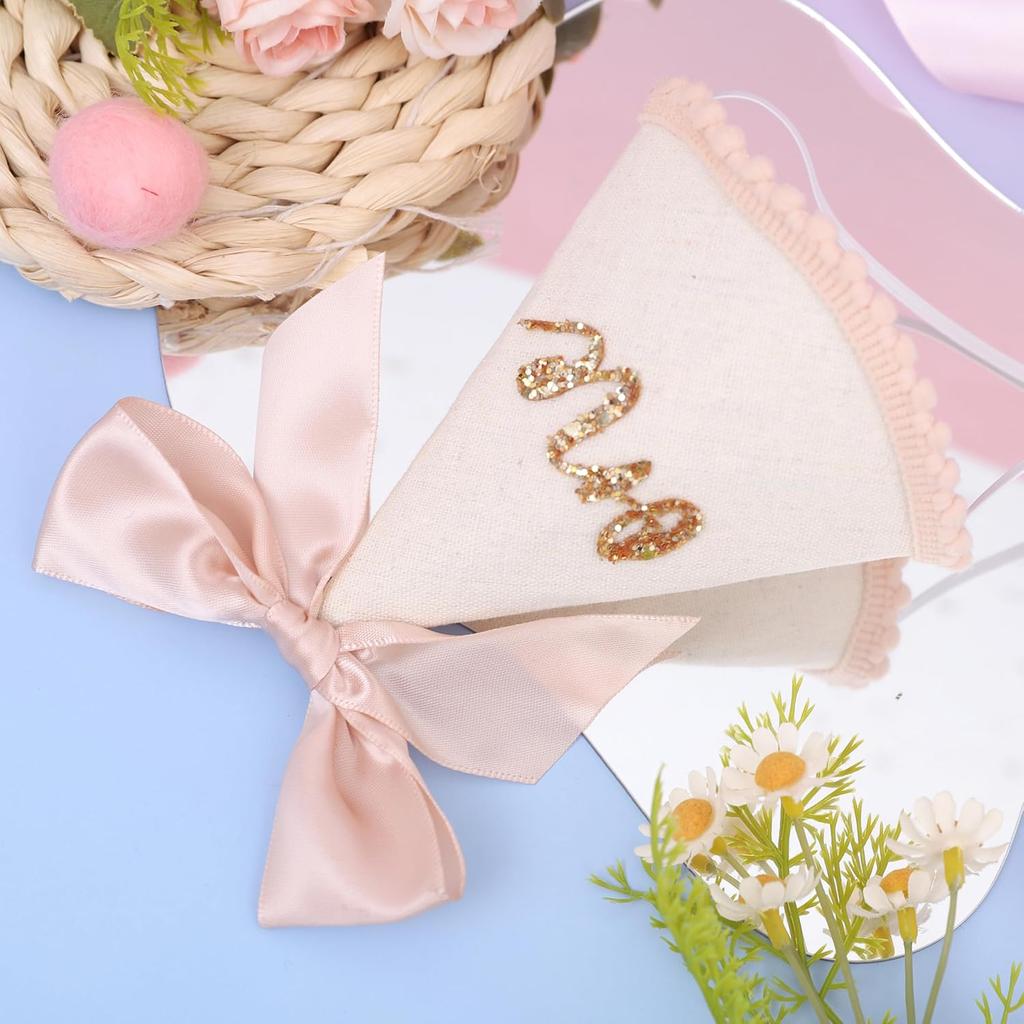 Birthday Decorations - Glitter Number Cone Hat, Princess Bow Hat, Cake Smash