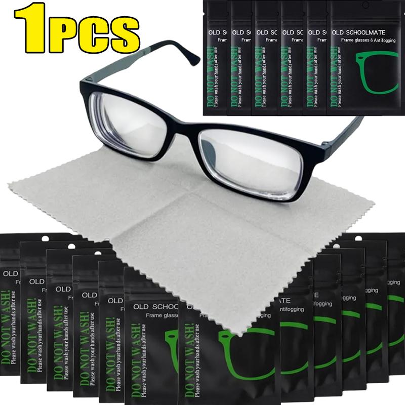 50pcs Anti-fog Suede Glasses Cloth Reusable Microfiber Anti-fog Glasses Cloth Glasses Lens Anti-fog Mobile Phone Cleaning Wipes