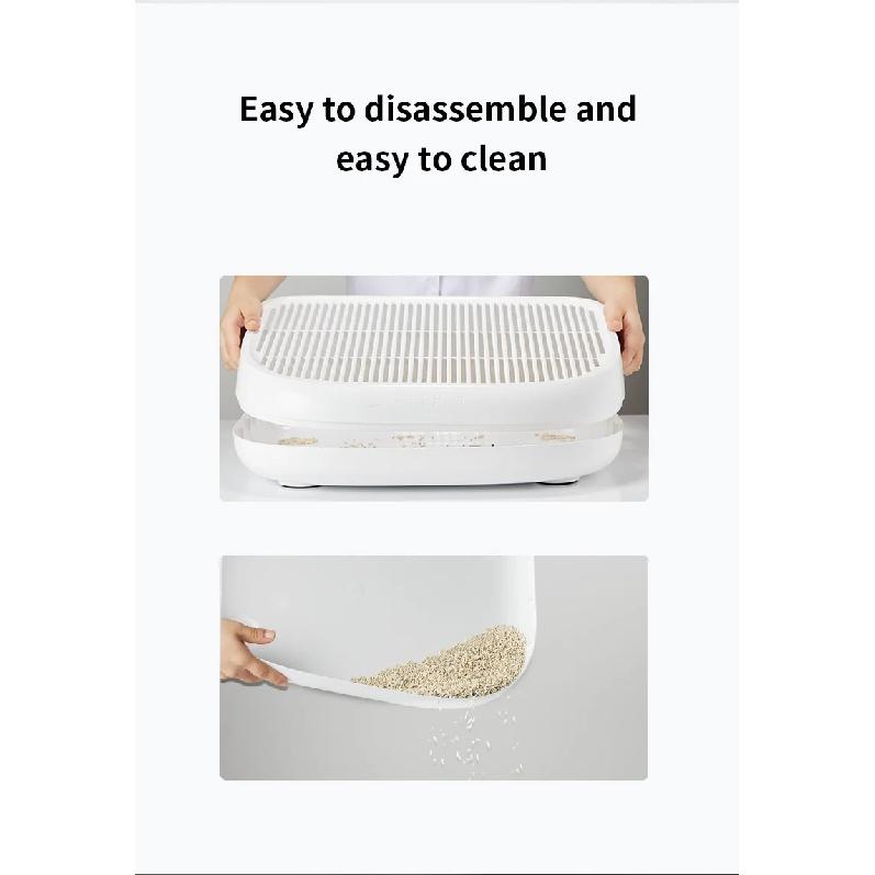 Petkit Pura Sandbox for Cat, Litter Secondary Catcher, All Line Universal Double Layer Filtered, Cleaning Products Litter Tray