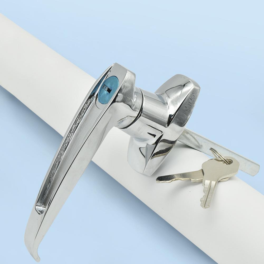 Garage door handle lock replacement zinc alloy silver rainproof cabinet lock with easy installation and secure design