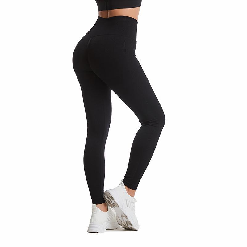 Pantaloni de Yoga cu Talie Înaltă, Culoare Piersică, pentru Ridicarea Șoldurilor - Fără Șifonare, Strâmți și Elastici pentru Fitnessul Femeilor