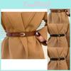 Versatile Black And Caramel Color Wide Waist Belt For Women Ideal For Fall Fashion