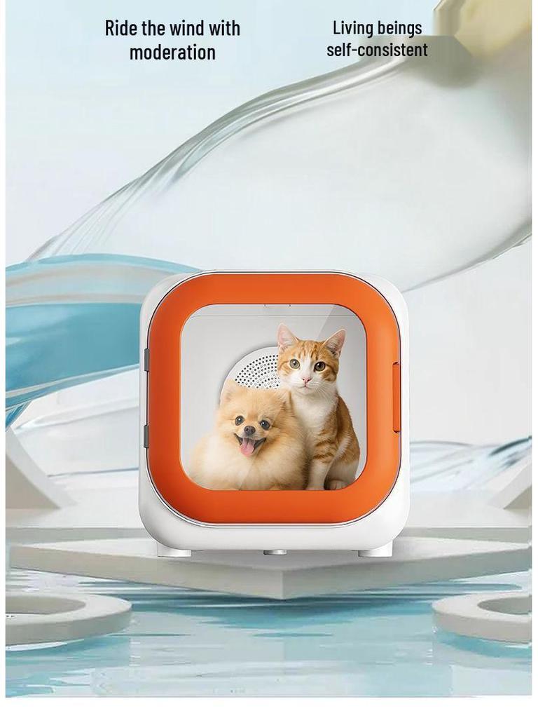 Automatic Pet Dryer: Silent Cat & Dog Bathing and Hair Drying Box