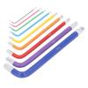 9 Pcs Hex Wrench Set Color Coded Non Slip CR V Hex Key with Ball End for Home Repair Industrial Maintenance