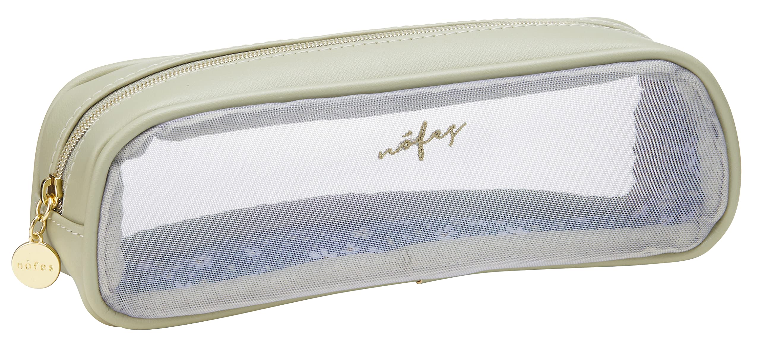 Raymay Fujii Pen Case Nofes Mesh Pen Case Pale Olive FY1117M