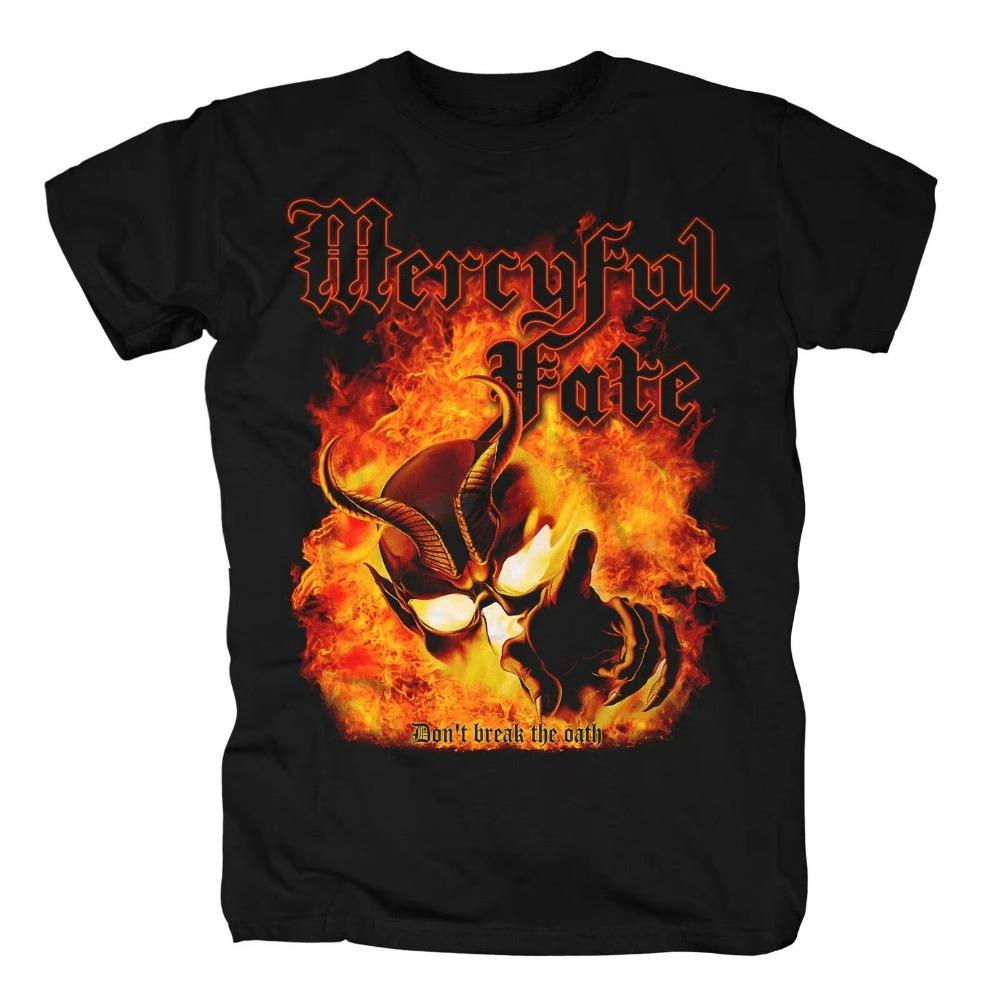 

2024 летние топы Mercyful Fate Dont Break The Oath Shirt S-4xl Heavy Metal T-Shirt XXXXXL чёрный
