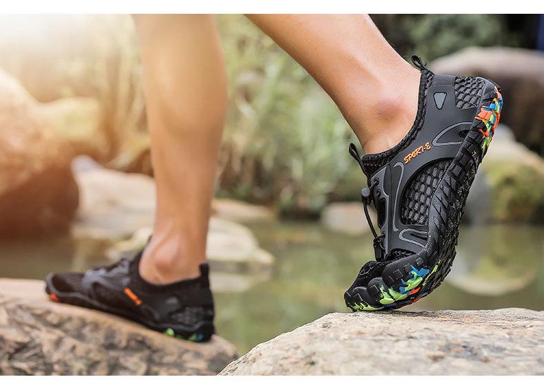 Unisex Breathable Lightweight Water Shoes for Outdoor Wading Fitness, Non-Slip Shock Absorption