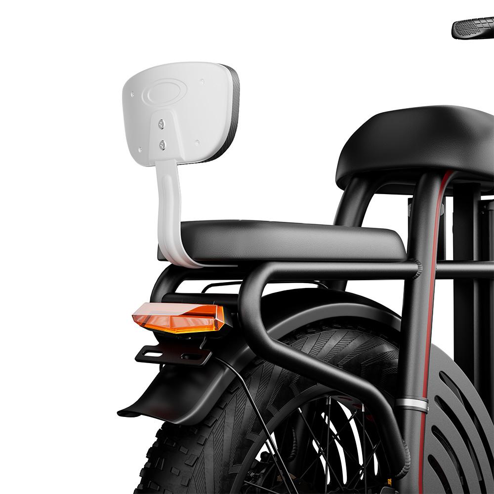 Bicicleta Eléctrica Drvetion ET20 20" Neumático Ancho 48V 20AH Con Asientos Tipo Sofá Motor Pico 1000W Ebike Para Adulto 7 Velocidades Desbloqueo NFC