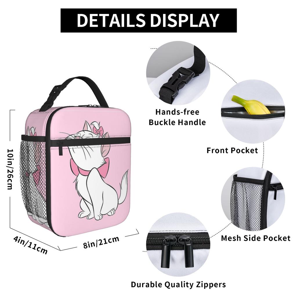 Pinks Panthers Thermal Lunch Box Cooler Carrier Reusable,Meal Container  Lightweight Tote Lunch Box for Men Women College  Picnic