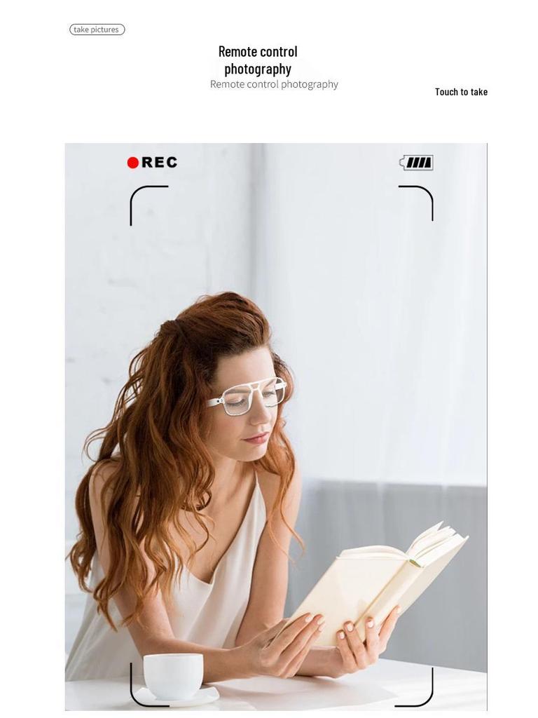 Smart Bluetooth Audio Glasses with Double Beam Photochromic Anti-Blue Light Lenses, UV Protection, and Music/Call Features