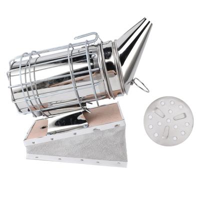 Beehive Smoker Stainless Steel Solid Wood Bee Smoker Beekeeping Equipment with Filter for Beekeeper
