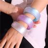 Round Jelly Colored Shiny New Powder Acrylic Bangle Exquisite Bracelet Simple Geometry Beautiful Wide Face Resin Trend Bracelet