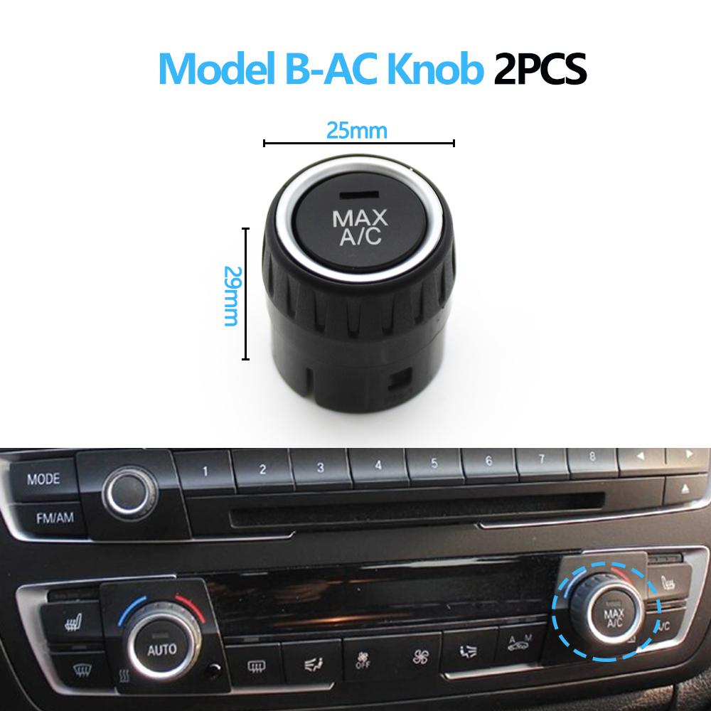 AC Heater Climate Control Switch Button Radio Volume Knob Cover For BMW 1 2 3 4 M4 Series F20 F21 F22 F87 F30 F31 F34 F32 F36