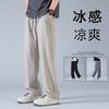 Ice Silk Pants Men's Summer Cool Quick-drying Straight Casual Pants Men's Youth Loose Breathable Thin Sports Trousers
