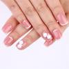Press on Nail with 3D Flower Designs False Nail French Tips for Women Seeking Unique Valentine's Day Appearance