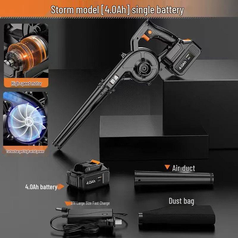High-Power Rechargeable Lithium Battery Blower for Dust Removal and Vacuuming in Homes, Computers, and Cars