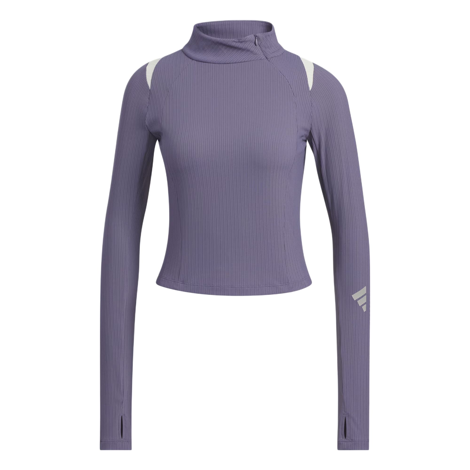 Adidas FOS T Shirts Women s Soft Violet Stand Collar Moderate Other KS0062 M