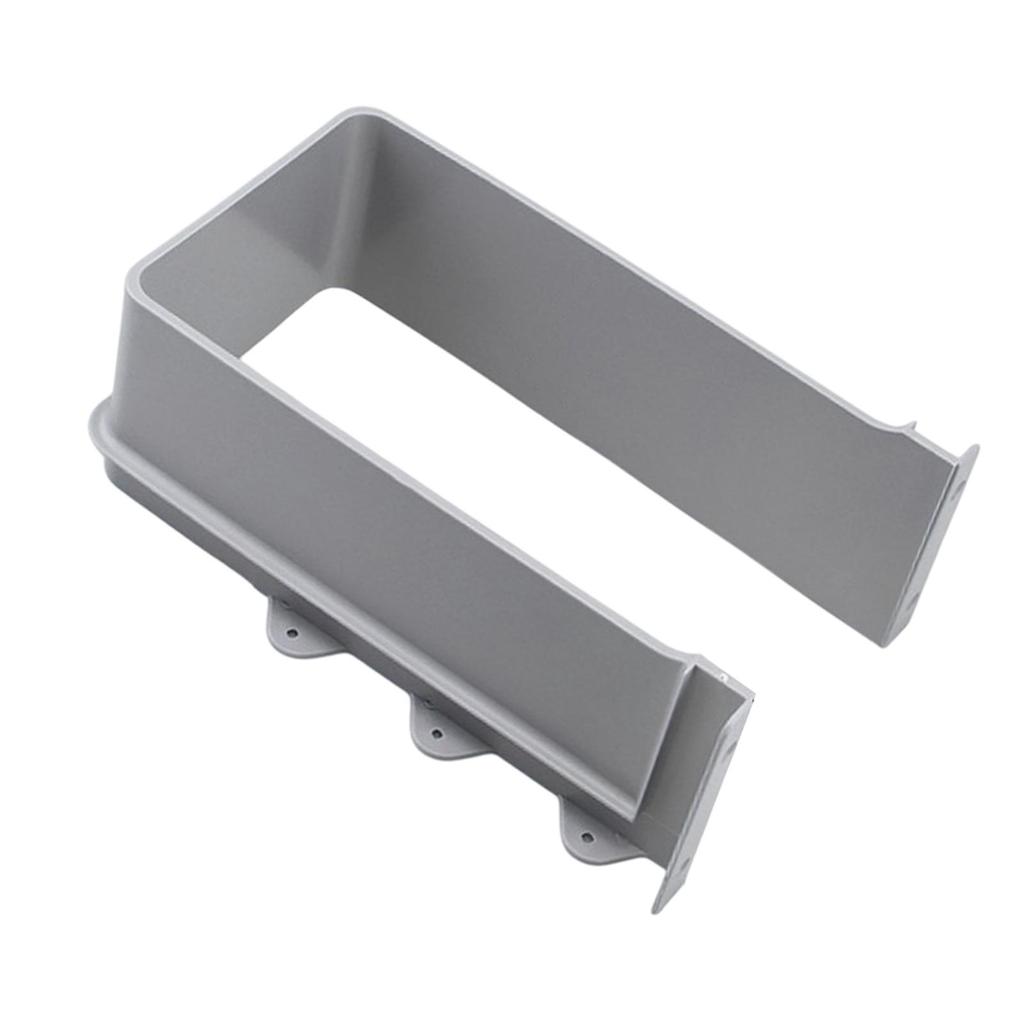 under Sink Pipe Cover U Drainage Grommet Gray Parts Sturdy Recessed Baffle Cover for Bathroom Cabinet Bottom Drainage Grommet