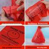 Royal Chef Red Smile Face Vest Handle Plastic Shopping Bags